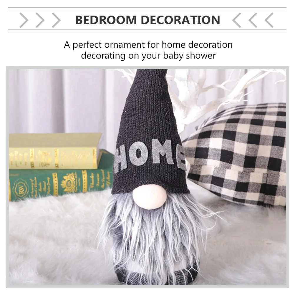 

3Pcs Family Gnome Adornment Creative Home Decoration Baby Shower Gift Long Service Time Family Gnome Adornment