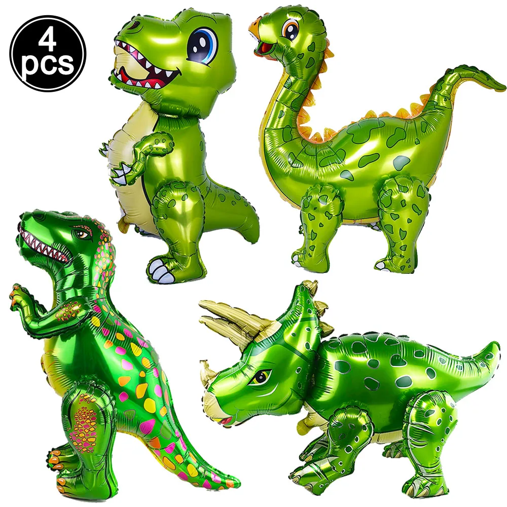 3D Dinosaurier Ballon Cartoon Dinosaurier Stehender Ballon Kinder Jurassic Dinosaurier Partydekorationen – Detail 4