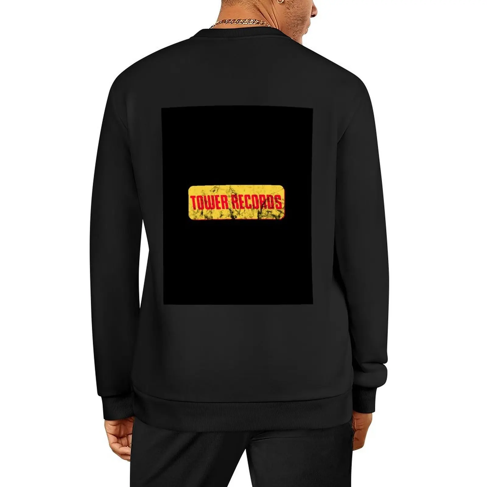 

Tower Records TShirt Pullover fashion men graphic t shirts men autumn new products japanese style new in sweatshirts