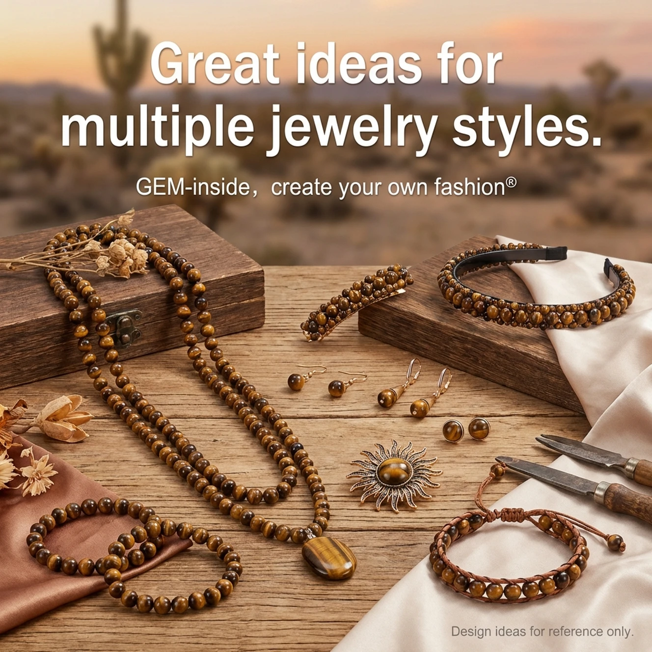 Natural Gem Stone Yellow Tiger\'s Eye Round Loose Beads For Jewelry Making Strand 15\