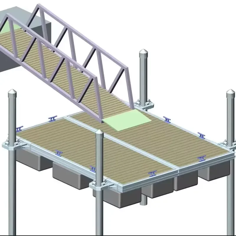 Assembly Floating Water Platform Pontoon House Boat Aluminum Floating Pontoon