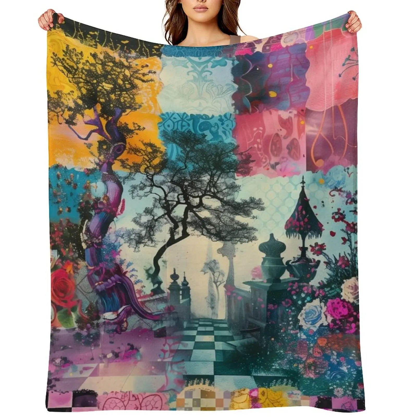 

Alice's Palette Throw Blanket Sofa Throw Thins Bed Comforter Blankets