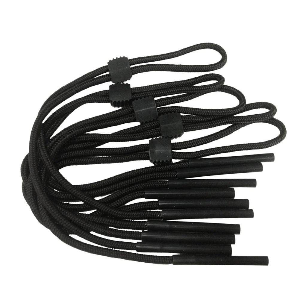 

8pcs Eyeglasses Strap Cord Black Durable Lightweight Hypoallergenic Washable Eco-Friendly Glasses Chain Retainer Holder