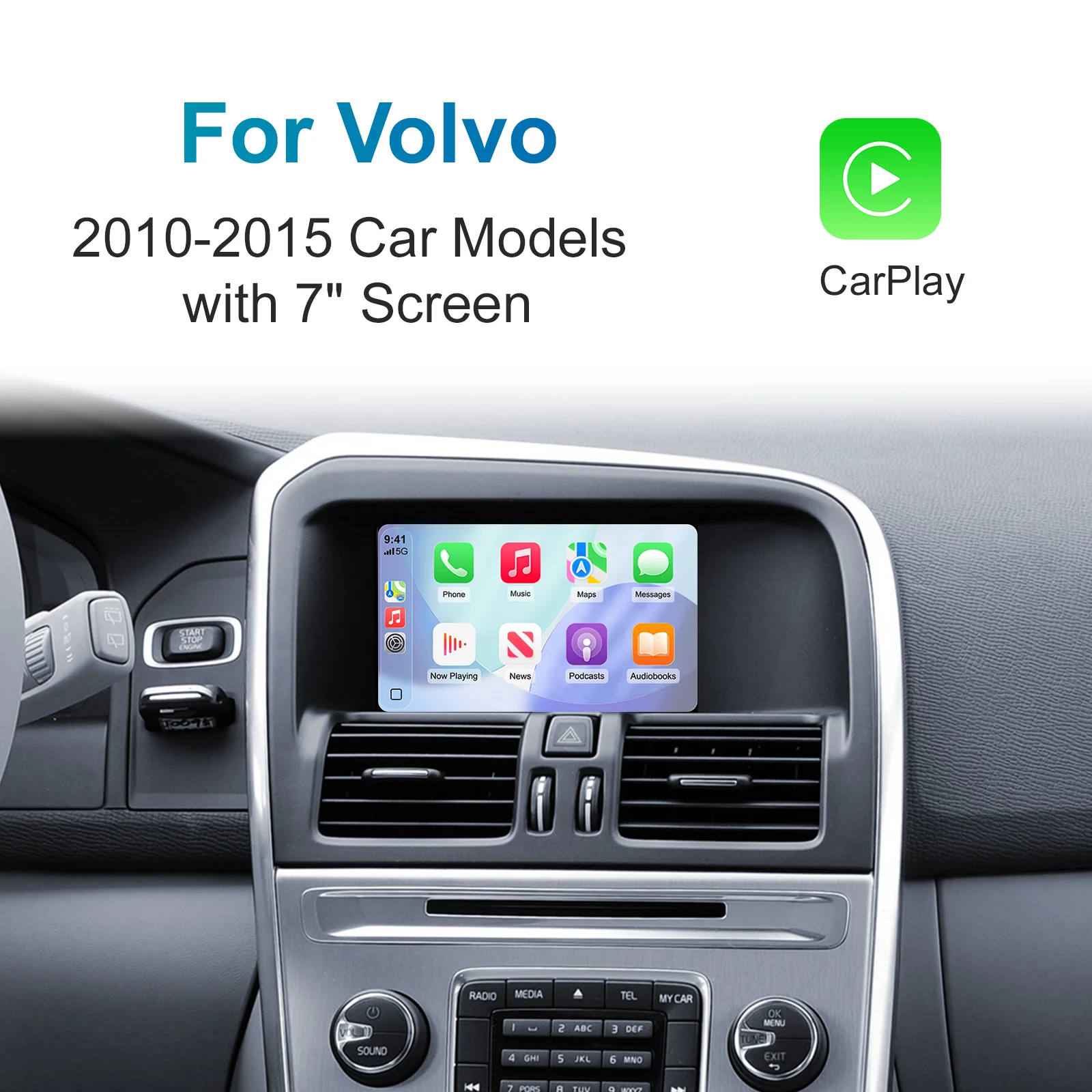 Ezonetronics Für Volvo XC60 XC70 S60 S80 V60 V70 V40 Kabelloses Carplay Android Auto Modulo AI Box Decoder