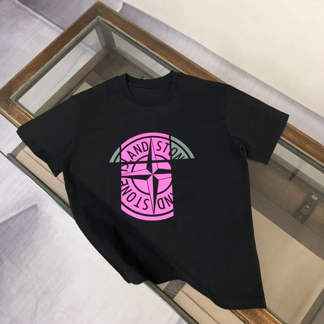 

Pure Cotton Trendy Brand New Summer Loose Letter Printing Casual T-shirt with The Same Luxury Goods for Men and Women