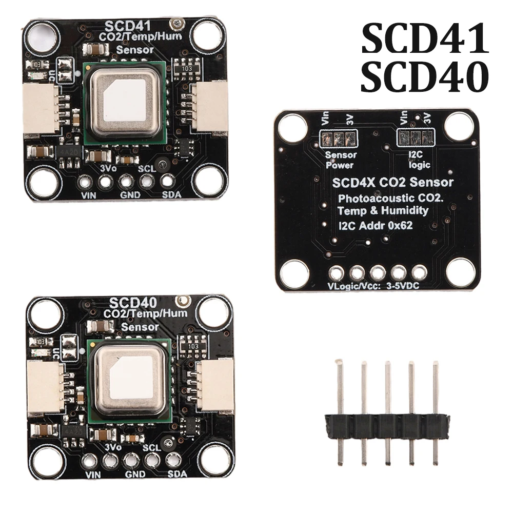 SCD41 Gas Sensor Module Detects CO2 Carbon Dioxide Temperature and Humidity Sensor I2C Communication SCD40 Gas Sensor Module