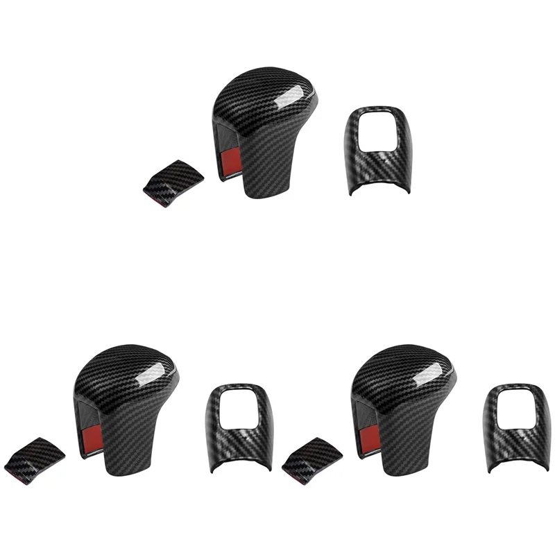 

Sp-3X For Honda 10Th Civic 2016-2020 Car Carbon Fiber Gear Shift Knob Cover Lever Trim Shift Head Sticker Accessories