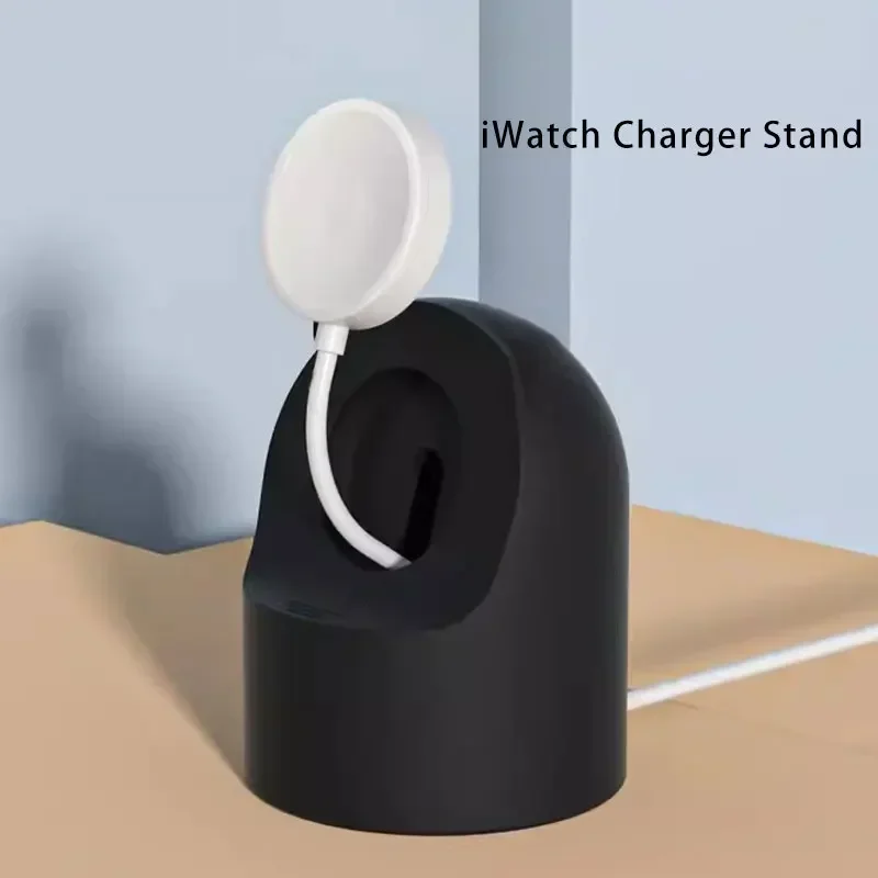 For Apple Watch Series 11 10 9 8 7 6 5 SE Ultra 3 2 1 Charger Dock Station Silicone Bracket Iwatch Cable Holder Charger Stand image 4