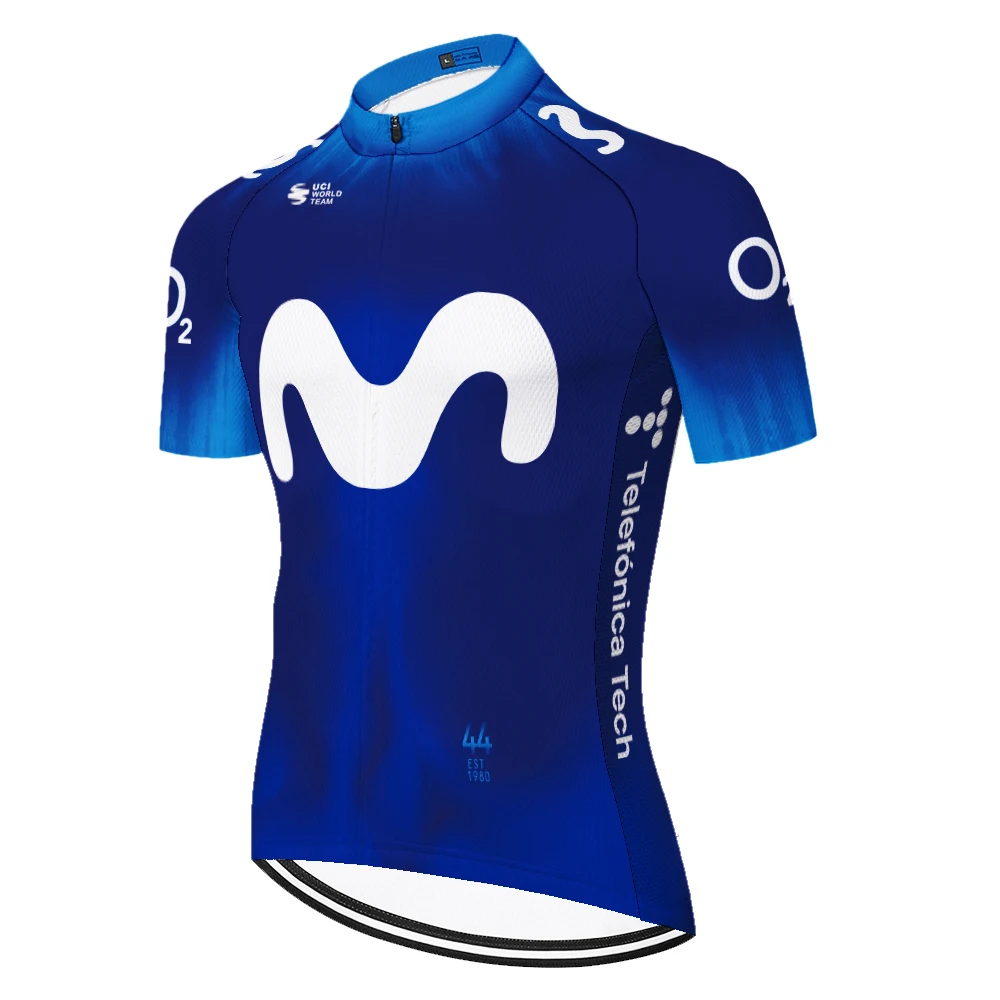 サイクルジャージ Movistar Movistar サイクリングジャージ夏用レーシングサイクリングウェア Ropa