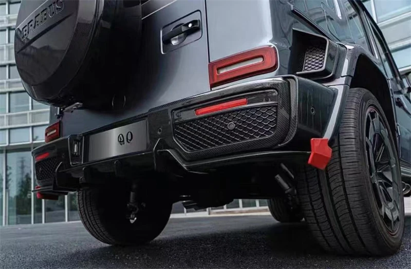 Para Mercedes Benz W463 W464 G900 ReaI parachoques de fibra de carbono seco labio delantero trasero ala trasera juego completo de Kit de alerón envolvente