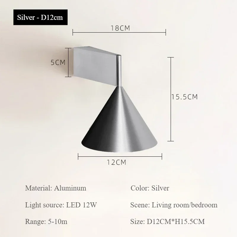 new-cone-wall-lamp-designer-creative-aluminum-wall-sconce-bedroom-bedside-reading-light-stairway-corridor-led-small-lamp