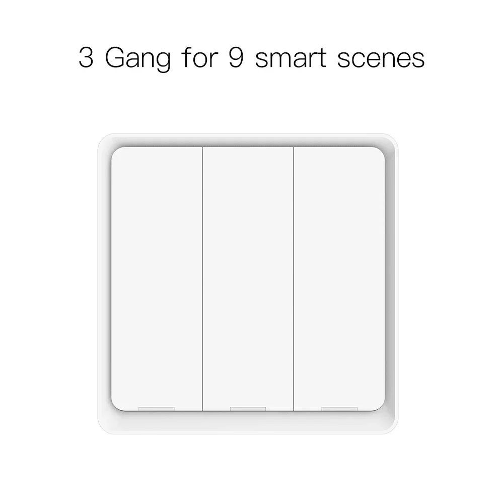 MOES 4 Gang Tuya ZigBee Drahtlose 12 Szene Schalter Push Button Controller Batterie Betrieben Automatisierung Szenario für Tuya Geräte