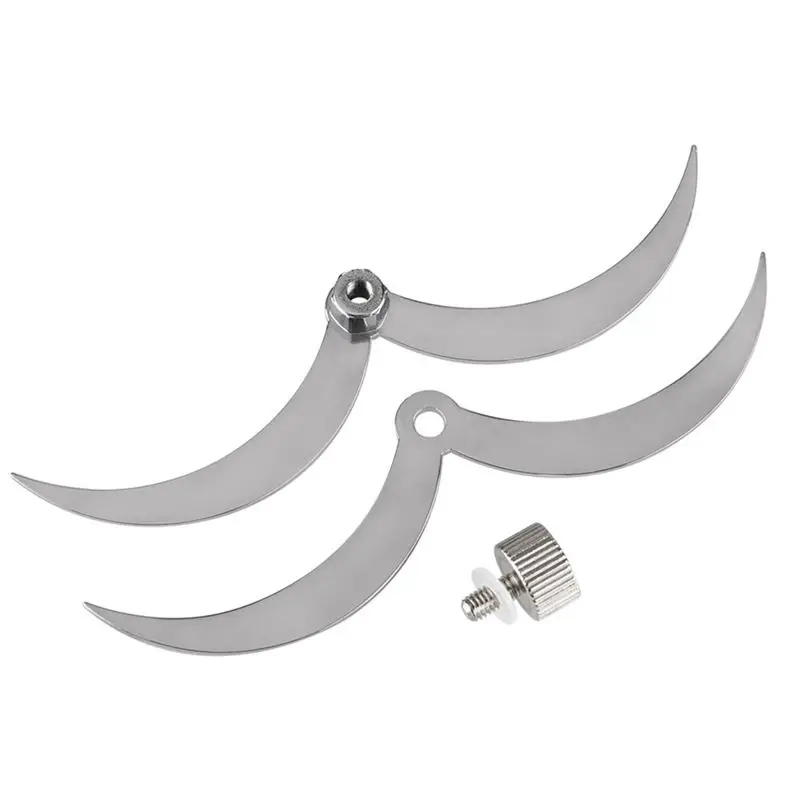 ABRW-Feeler Gauge Stainless Steel OD Caliper Thickness Woodworking Wooden Tenon Gauge Ruler Tools For Door-Gap Measurement