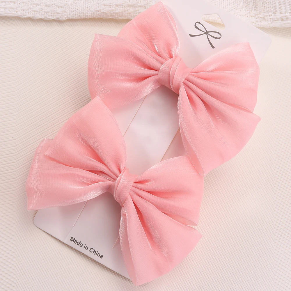 2pcs Cute Bow Hair Clips for Girls Bow Hair Barrettes Hair Accessories for Girls Teens  Kids Hair Accessories Headwear