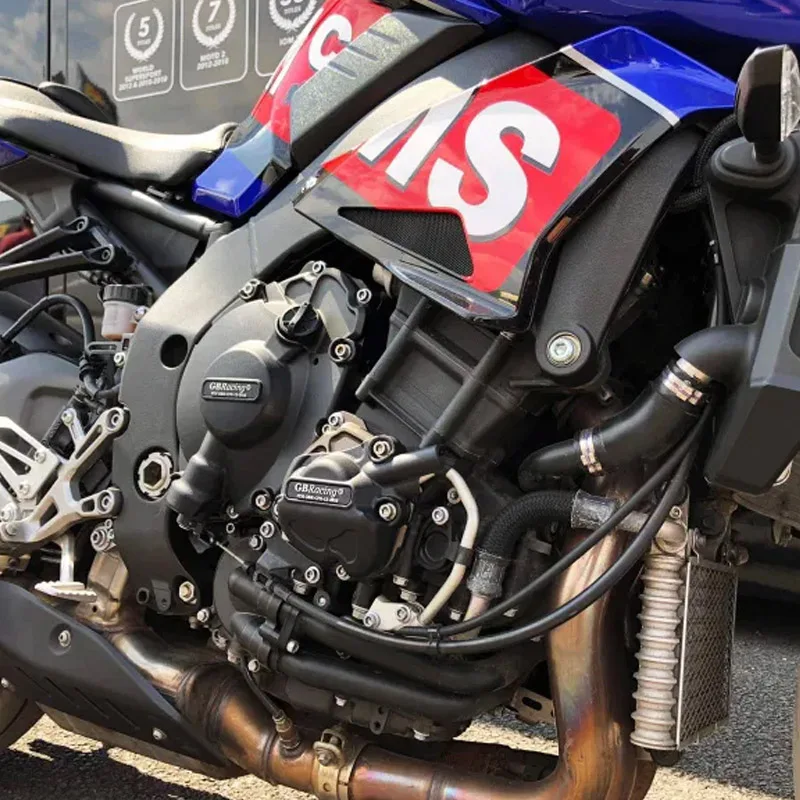 اكسسوارات الدراجات النارية Gbracing لياماها MT-10 2015-2025 Gbracing محرك حماية يغطي المولد + القابض + نبض 3 قطعة عدة #3