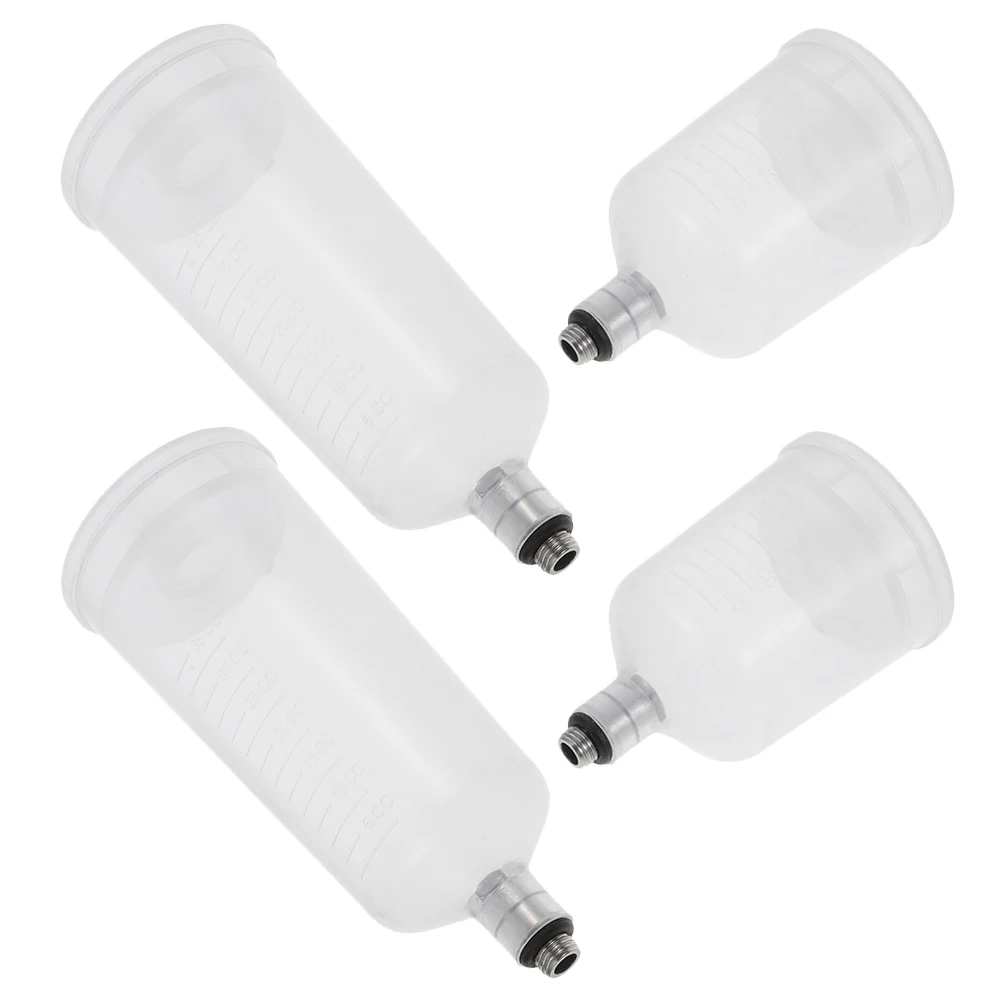 

4pcs Disassembled Airbrush Split-type Replaceable Paint Cup Container Mixing Bottles White for Painting Easy Disassembly High