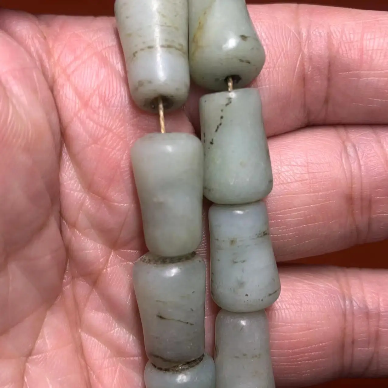 1pcs/lot natural hetian ancient jade handmade necklace happiness longevity auspicious cyan luster precious jewelry Collection