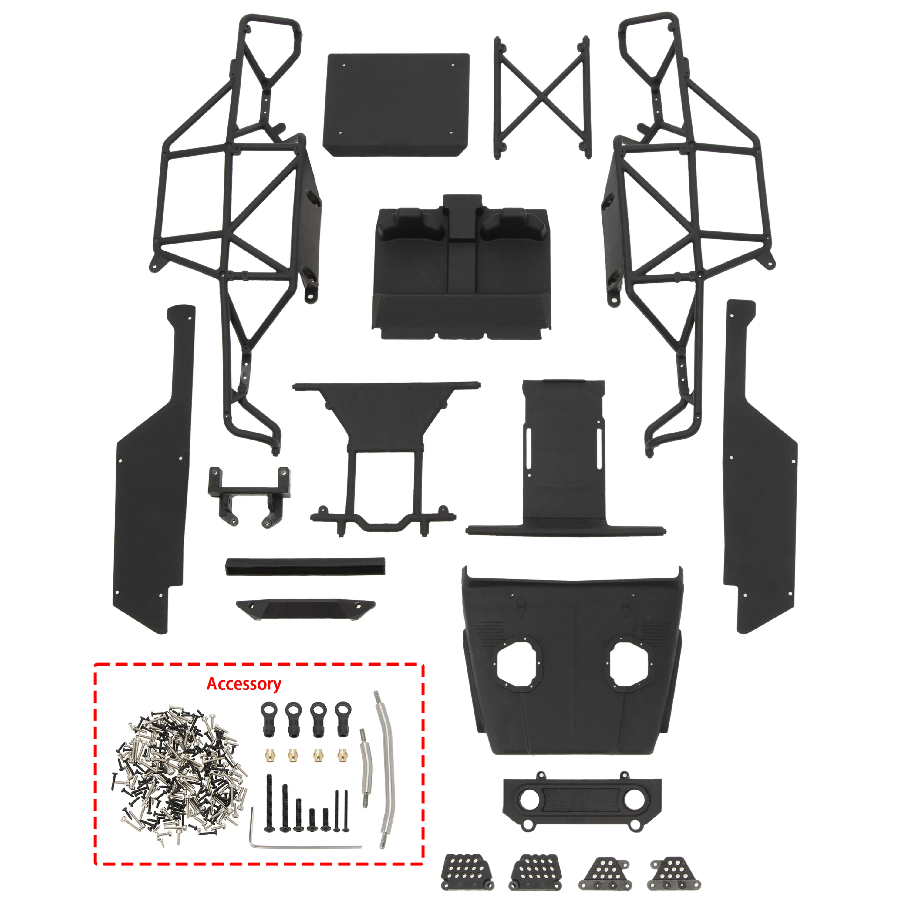 MEUS Racing 1/18 TRX4M ripper Nylon injection molding V2 version Nylon cage body shell for 1/18 TRX4M