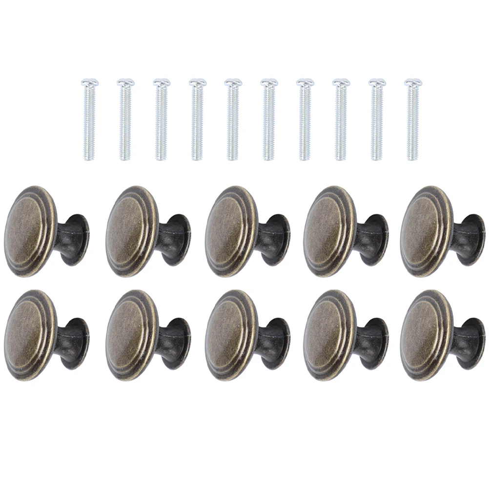 

10pcs Bronze Cabinet Handles Drawer Knobs Pull Handle Cupboard Smooth Durable Fashion Wardrobe Furniture Hardware