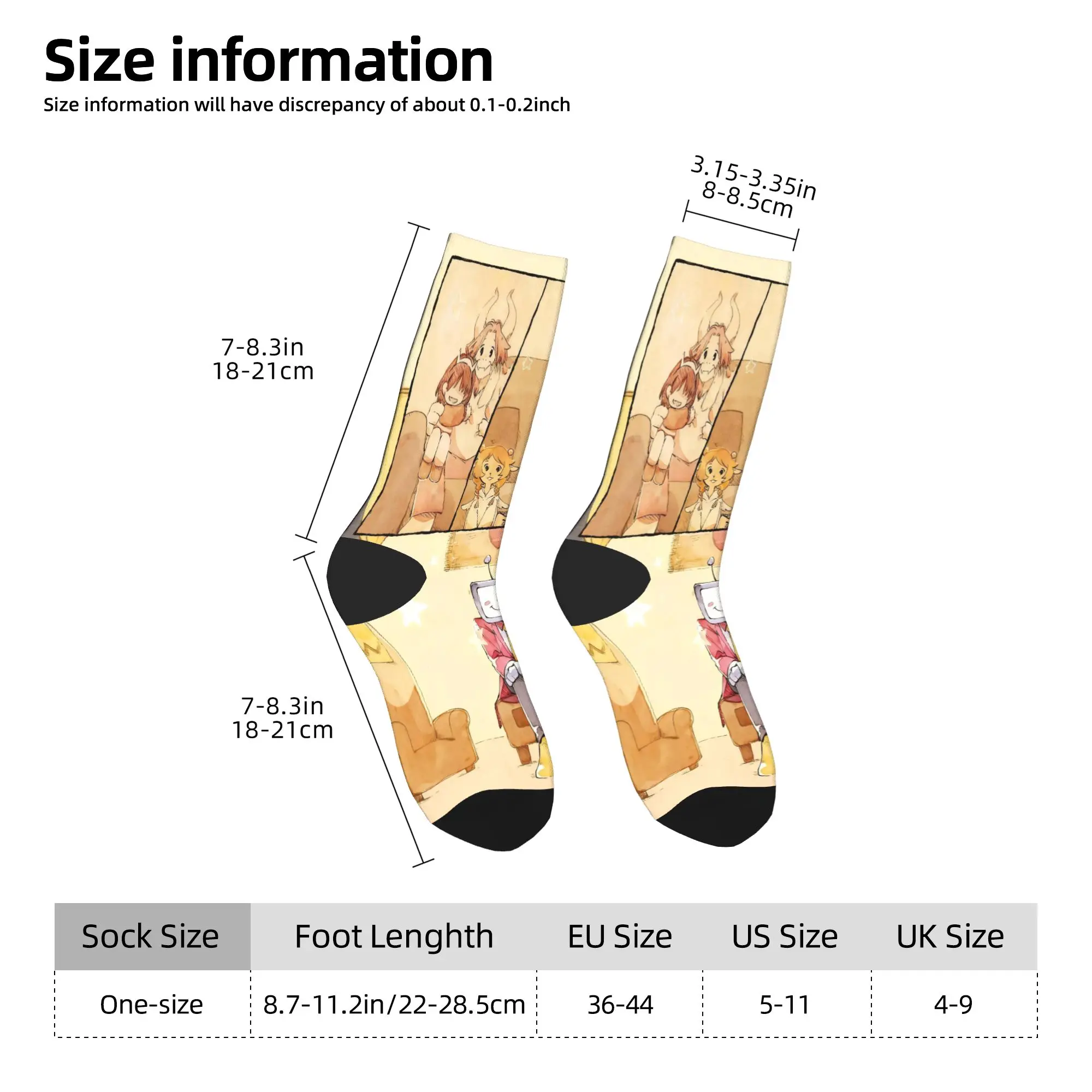 Calcetines divertidos Deltarune TV Tenna para videojuegos, calcetines para monopatín, calcetines de poliéster para mujeres y hombres, absorbentes del sudor