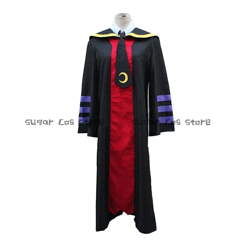 A2025 جديد اغتيال الفصول الدراسية Korosensei تأثيري حلي E Class المعلم عباءة التعادل قبعة Mortarboard حفلة الهالوين R ★   هاكسيب