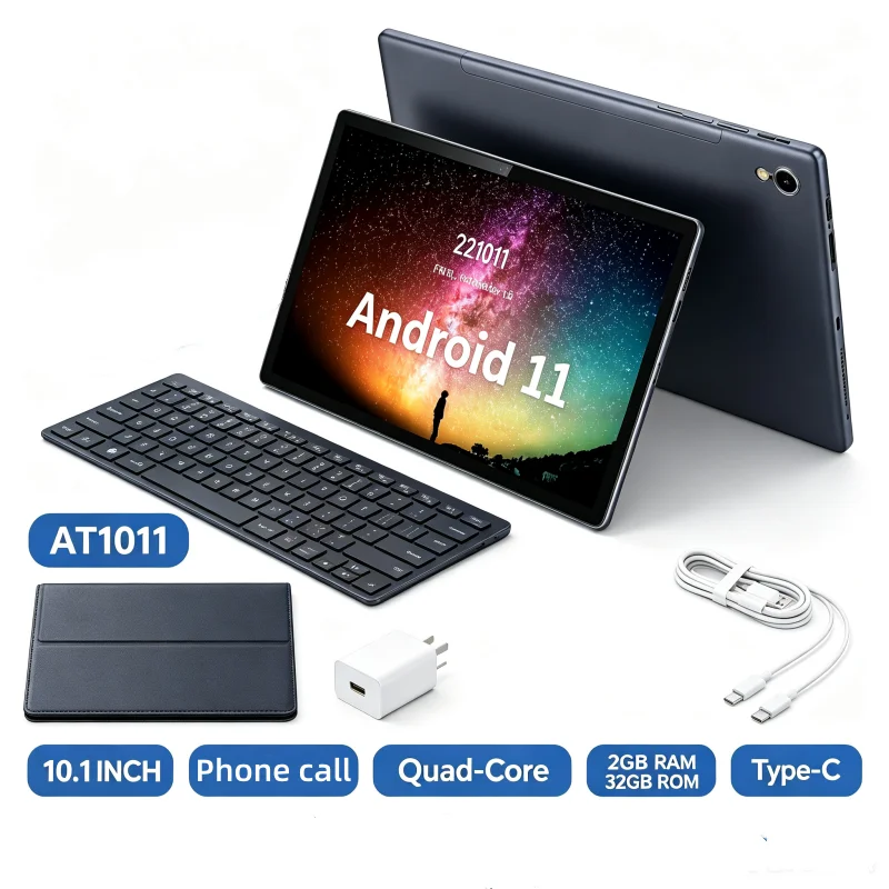 10.1 INCH T10 T2050B 4G Tablet PC Android 11 Phone Call 2GB RAM 64GB ROM CPU UMS312 Quad-Core 1.3GHz Type-C USB