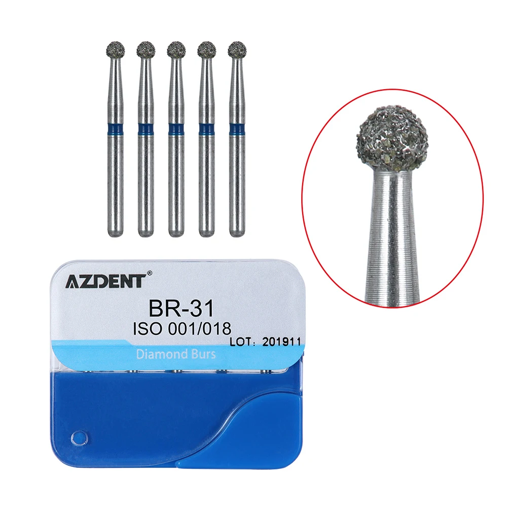 20 Boxen AZDENT Dental Diamantbohrer FG 1,6 mm für Hochgeschwindigkeits-Handstücke, mittlere Polierbohrer, Laborinstrumente, Zahnarztwerkzeuge – Detail 27