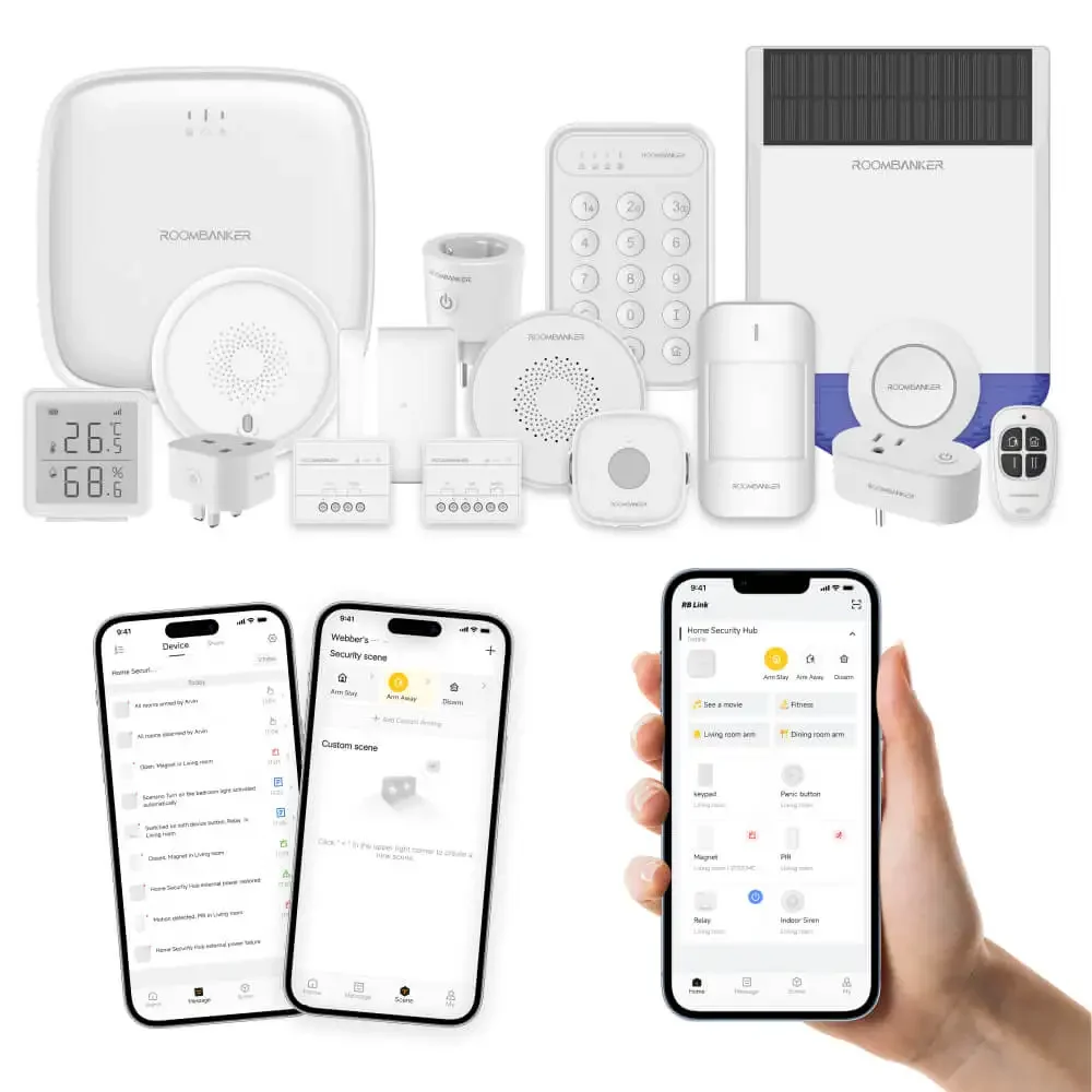 Burglar Home Security Alarm System APP SMS Phone Call Prompt with DIY Alarm Monitoring System