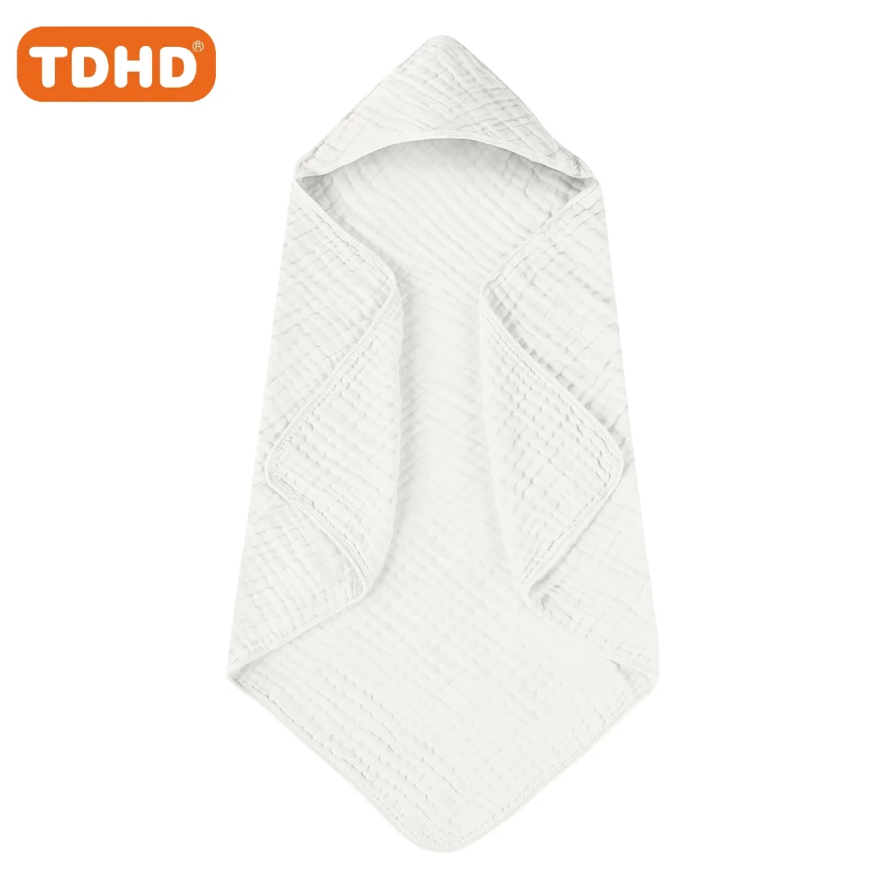 TDHD Toalha de banho infantil de algodão puro, conjunto de combinação de toalha triangular, design simples e macio, bonito e versátil, lavagem à mão