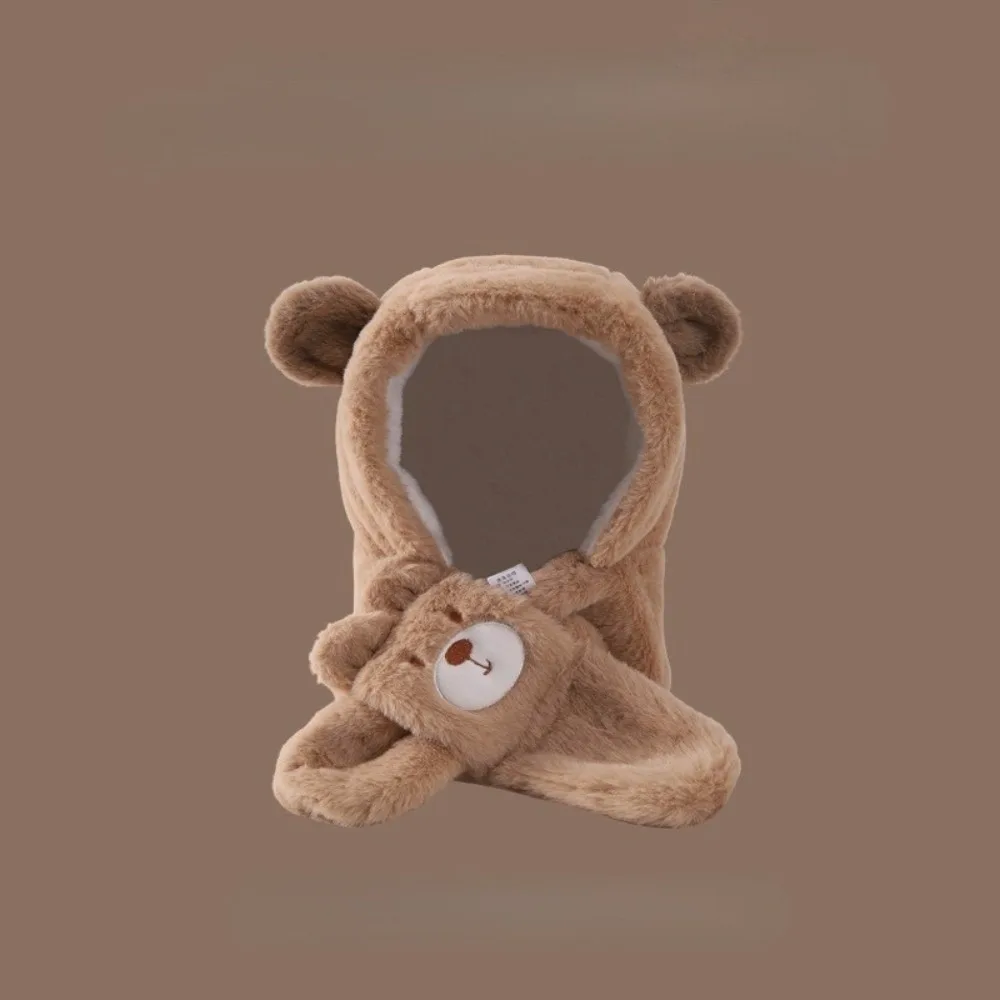 

Новая плюшевая интегрированная шапка, шарф, комплект, ветрозащитный теплый пуловер, морозостойкая шапка-бини, спорт на открытом воздухе