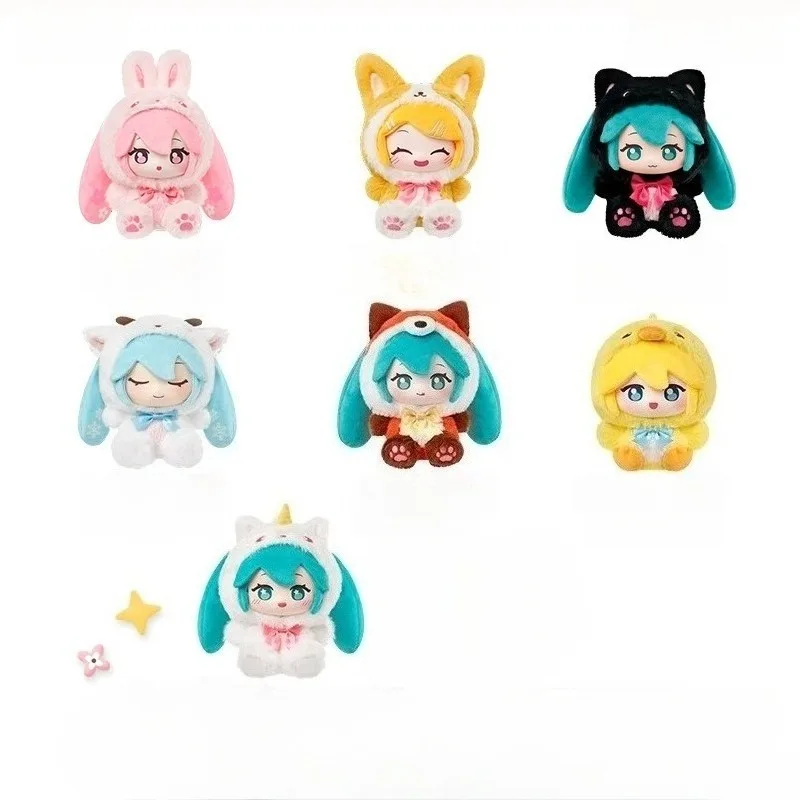 

Hatsune Miku S-Vol.1 Forest Cute Creatures Series Виниловая плюшевая глухая коробка Аниме Фигурка Miku Коллекция Модель игрушки Рождественские подарки