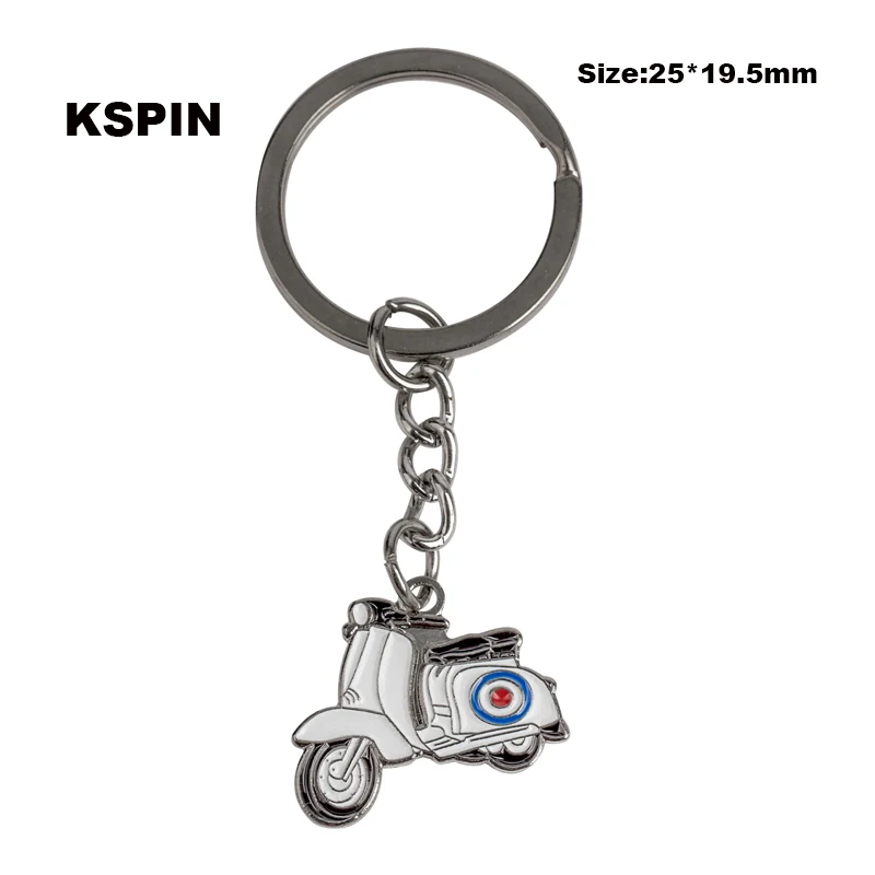 White Moto Key Chain Syria Bird Key RING  Keychain Bag Pendant Key Chain Holder Key Car Trinket Keyring For Men Women Gift