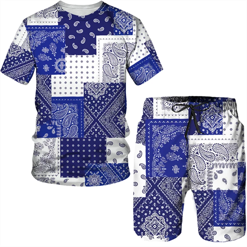 Kids Sets Graffiti Ethnic Style 3D Print Kids Sets Fashion TShirts Beach Board Shorts Swimwear Tees Tops Boy Girl Suits Clothes