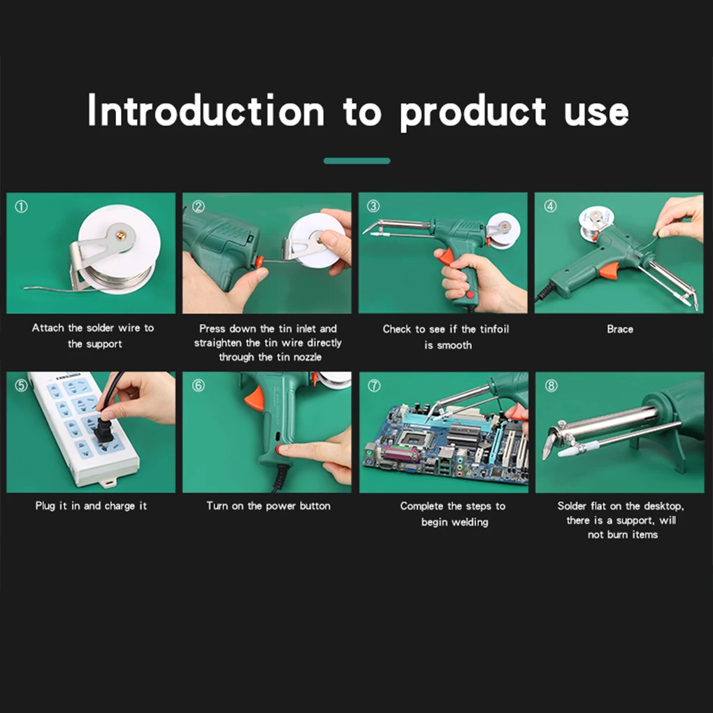 New Multi-Function Iron Welder Automatically Soldering Gun 220V/110V 60W Hand-Held Internal Heating Send Tin Welding Repair Tool