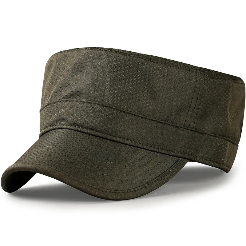 Breathable Mesh Caps for Men and Women, Cadet  Hat, Flat Top for Big Head quick dry hat Plus Size 56-59cm, 60-65cm