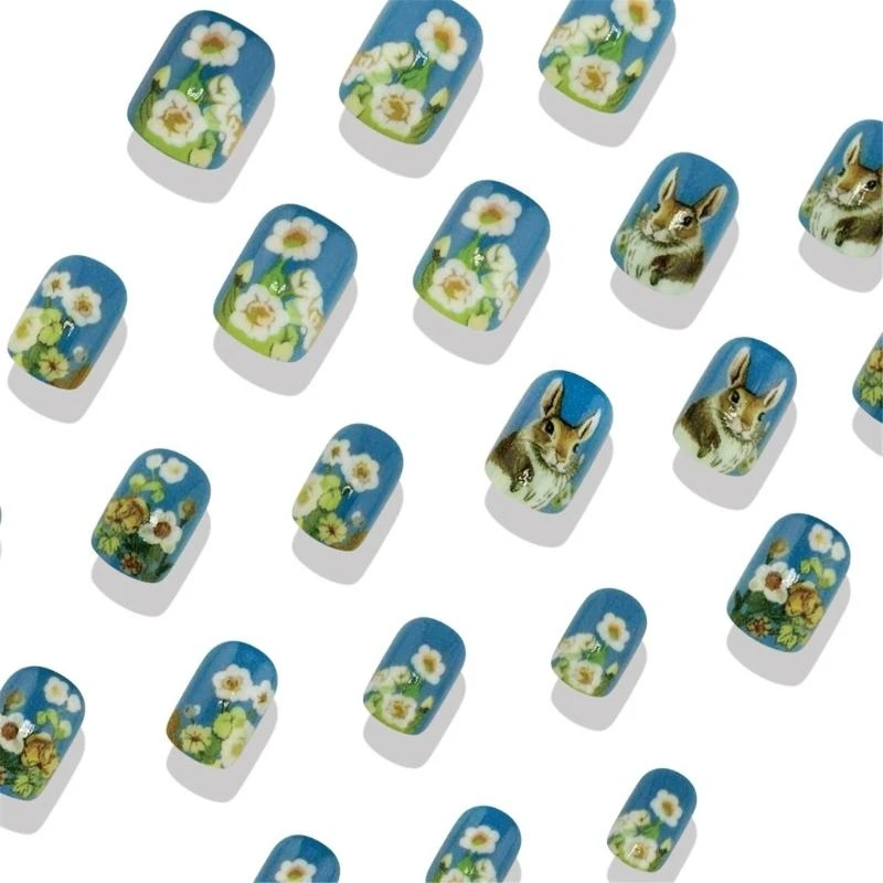 

40JD Acrylic False Artificial Glues on Press on Designs Fake
