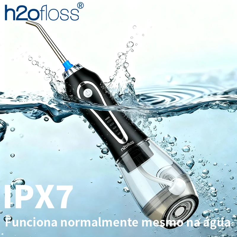 h2ofloss-ウォーターフロッサー-140psi-高圧口腔洗浄器-防水設計-5モード-5種類のノズル-多色オプション-歯用
