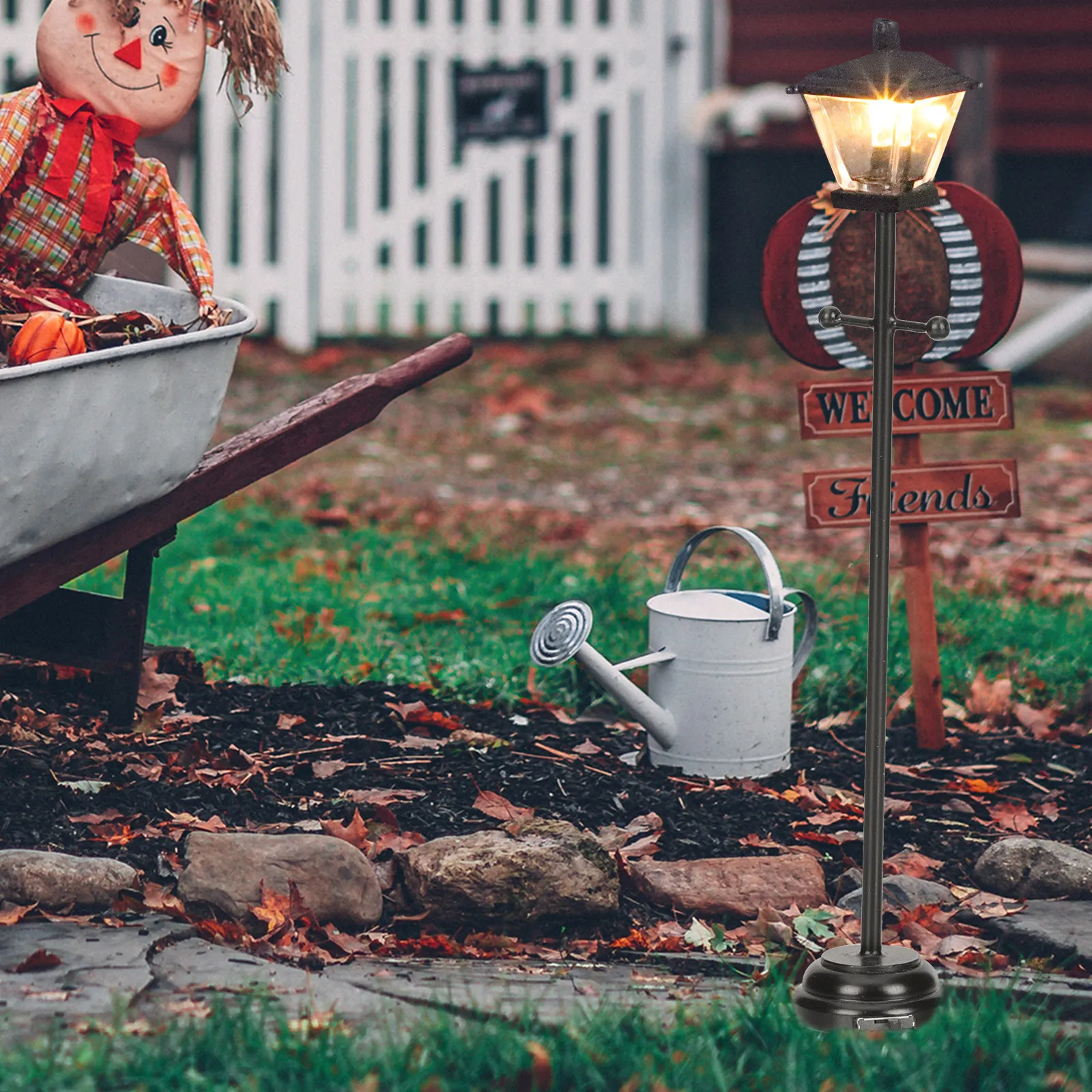 

Светодиодный напольный светильник-украшение: компактный, легкий, изысканный дизайн для декора миниатюрных домиков, имитации теплой атмосферы, фотосъемки