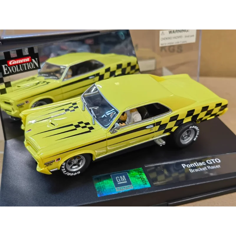 

Diecast 1/32 Scale Carrilla Track Racing Pontiac GTO Alloy Car Model Collectible Toy Gift Souvenir Display Ornament