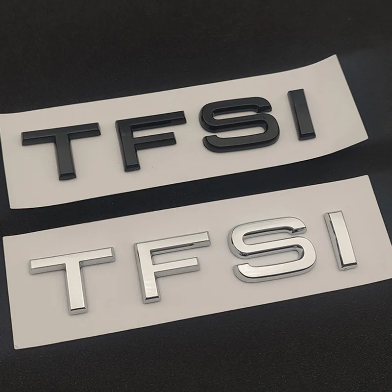 

ABS 3D Chrome Car Letters Rear Trunk Badge Sticker TFSI Emblem Logo For A3 A4 A5 A6 A7 A8 Q2 Q3 Q5 Q7 Q8 S3 S6 TT RS Accessories