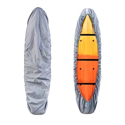 Waterproof UV-Proof Kayak Cover Heavy Duty Dustproof Canoe Cover for Outdoor Storage