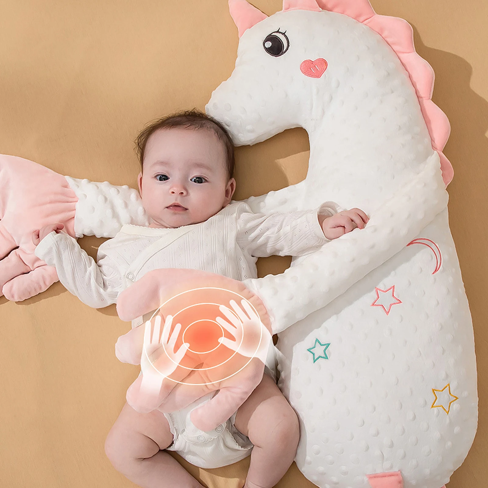 

Мультяшная детская подушка для сна, успокаивающая подушка для рук, успокаивающая кукла для рук с дистанционным управлением для новорожденных, комфорт сна