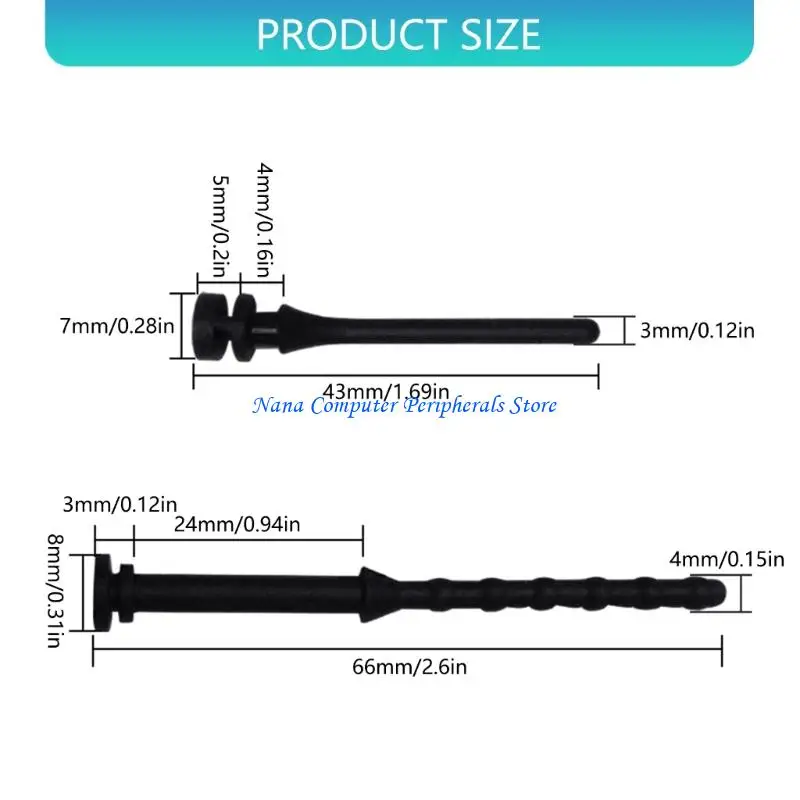 F68C 10 stuks 25 mm PC-behuizingsventilator Anti-geluidsreducerende trillingsschroefventilator Zachte siliconen