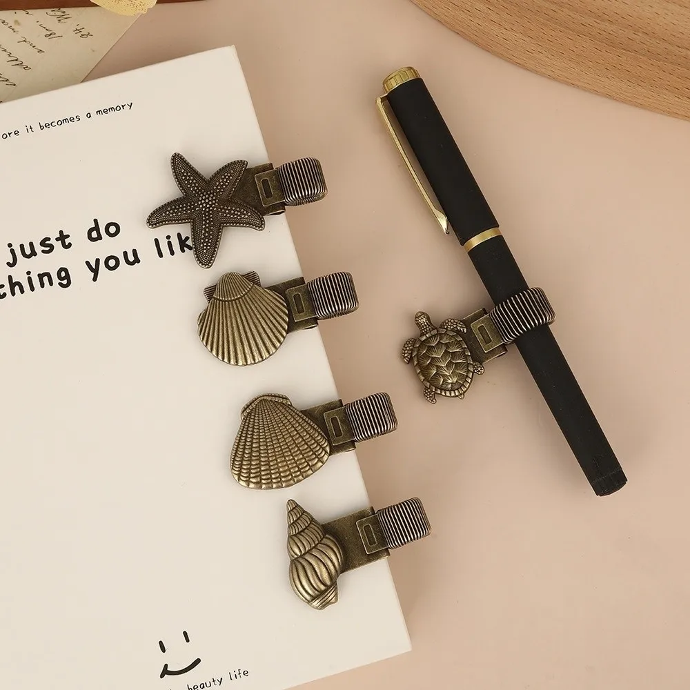 Metal Pen Loop Holder Anti-lost Fixed Stationery Metal Pen Holder Secure Grip Multi-functional Spring Pen Clip