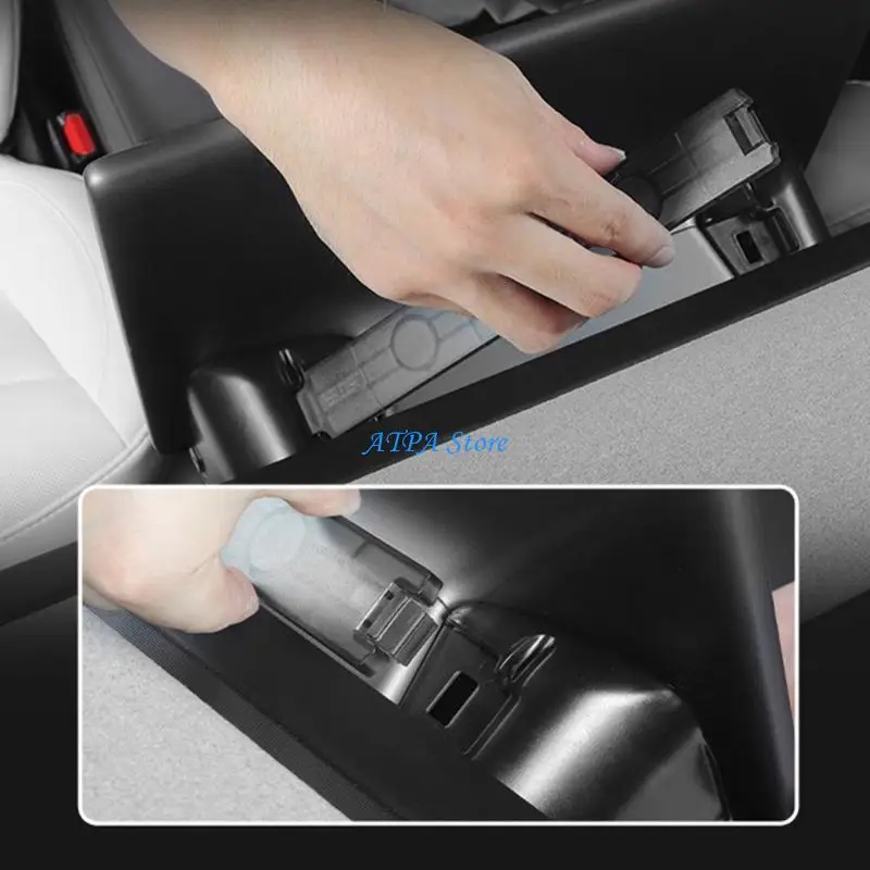 

U13C Under Screen Storage Organizers Multiple Compartment Design Tool Easy Installation Console Storage Box for Electric Car