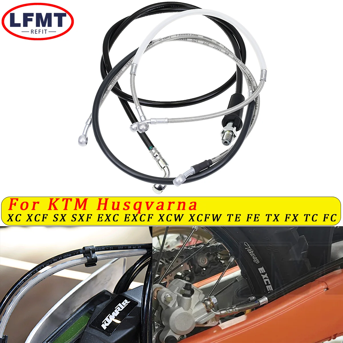 

Motorcycle Front or Rear Brake Oil Hose For KTM 125 150 250 300 350 450 500 XCW XCF-W EXC EXC-F SX SXF XC XCF 6 Days 2012-2024