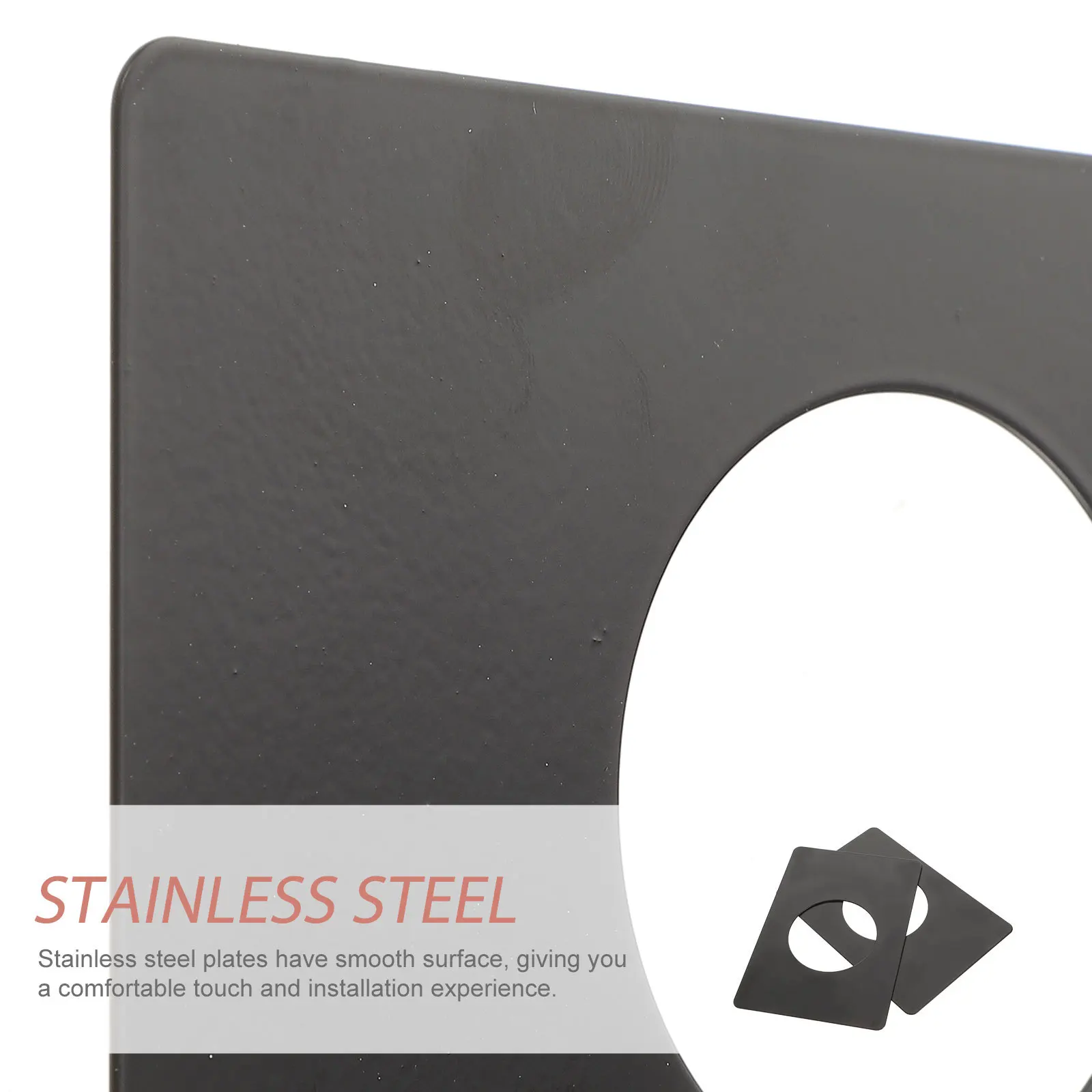 2 قطعة مقبض الباب لوحة سترايك حشو ديدبولت طقم تركيب تعزيز غطاء الباب سترايك لوحة ديدبولت طقم تركيب #4