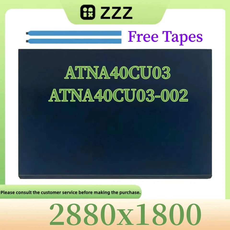 

ATNA40CU03-002 ATNA40CU03 14,0-дюймовый OLED-экран для ноутбука, замена матрицы, 2880*1800, 40 контактов, без сенсорного экрана
