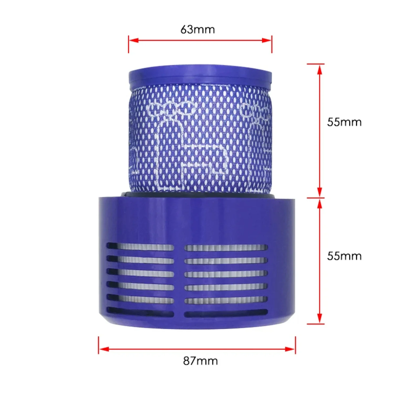 Highly Efficient, Cutting-Edge Innovative Replaceable and Washable Big Filter Unit for V10 Sv12 Cyclone Animal Absolute Total Cl