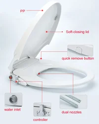 WETIPS Non Electric Bidet Toilet Seat Smart Toilet Lid Tapa Inodoro Inteligente Tapa Lunettes de Toilette Smart Toilet Seat
